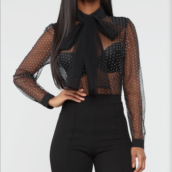 Fashion Nova Tops - Tell me about it sheer fashion nova top